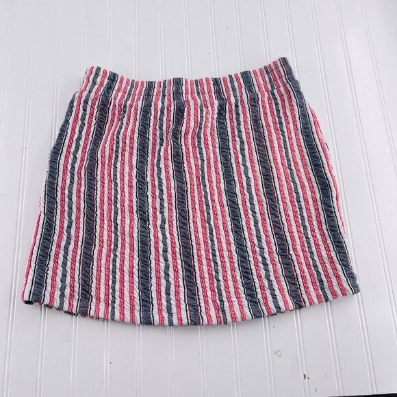 Caslon Womens Striped Seersucker Skirt With Pockets - Picture 5 of 6
